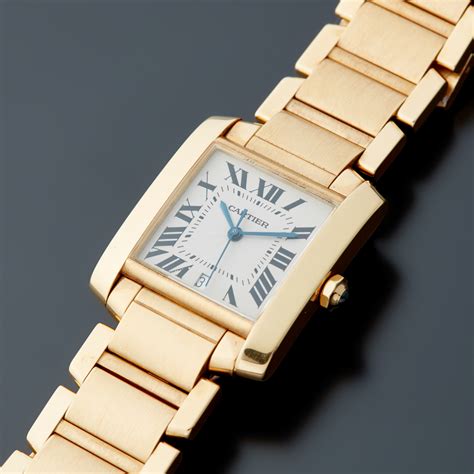 cartier tank gold women|cartier tank francaise gold price.